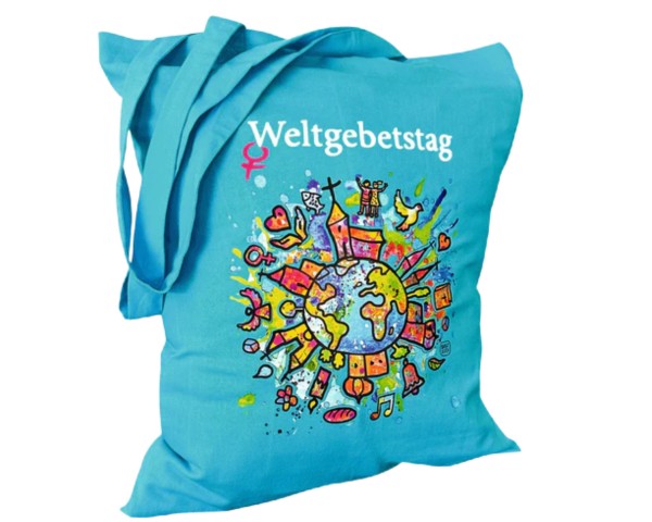 Weltgebetstag Baumwolltasche »Weltkugel«