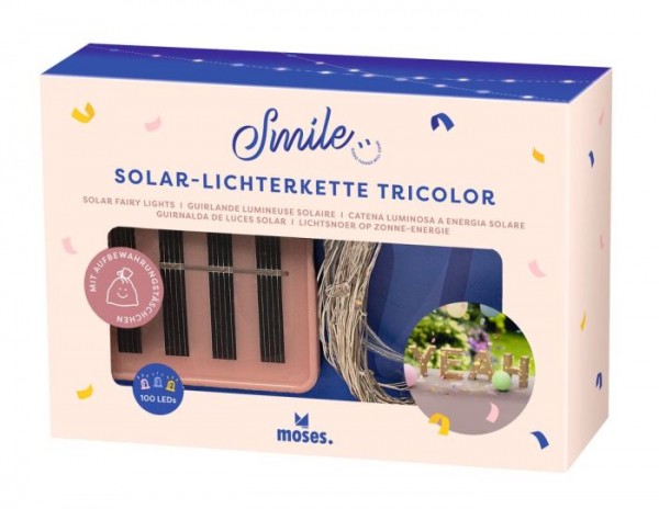 Smile Solar-Lichterkette Tricolor
