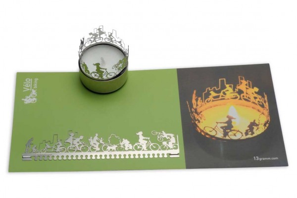 Fahrrad Windlicht Schattenspiel