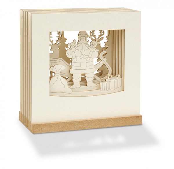 SILHOURAMA-Weihnachtsmann