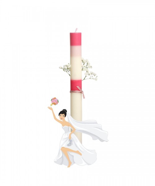 not the girl who misses much; Braut – Hochzeitsgrußkerze