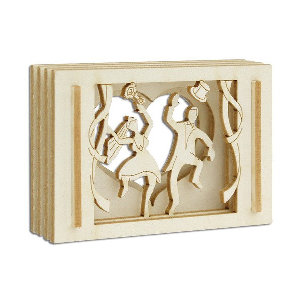 Mini-Hochzeit in der Streichholzschachtel