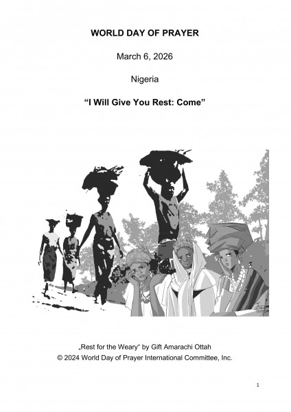 Gottesdienstordnung Englisch