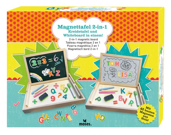 Magnettafel 2-in-1 - Kreidetafel und Whiteboard in einem