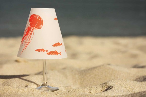 Schöne Helene: Helene am Meer- 3 Lampenschirme für Weingläser