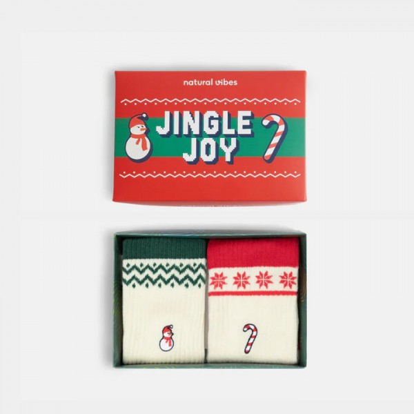 Socken Geschenkset Jingle Joy (2 Paare, 41/46)
