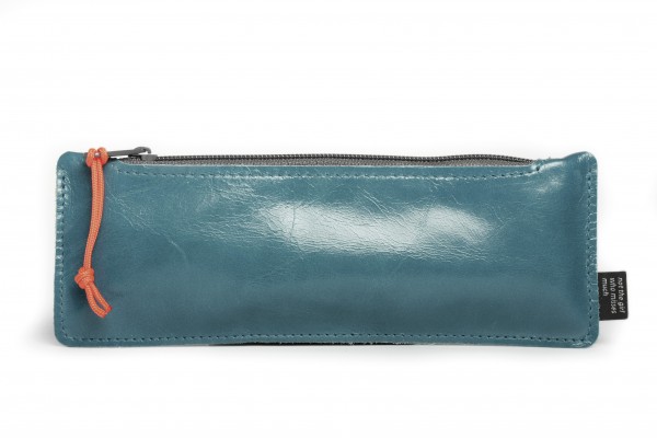 Etui aus Leder – Türkis