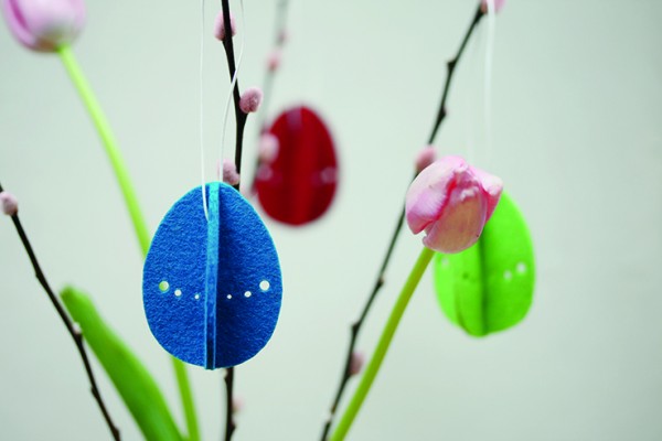 Ostereier-wollfilz-deko