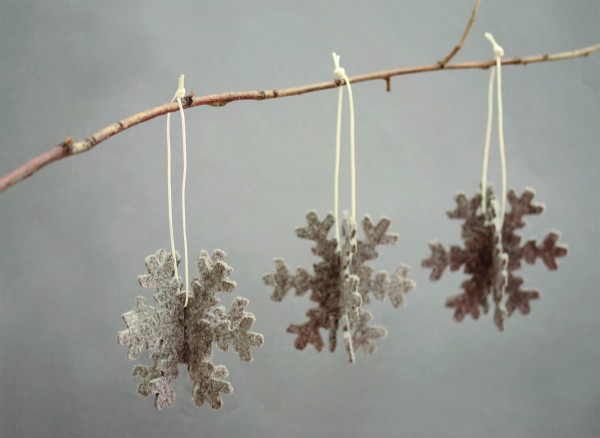 Wollfilz-Demo-Schneeflocke