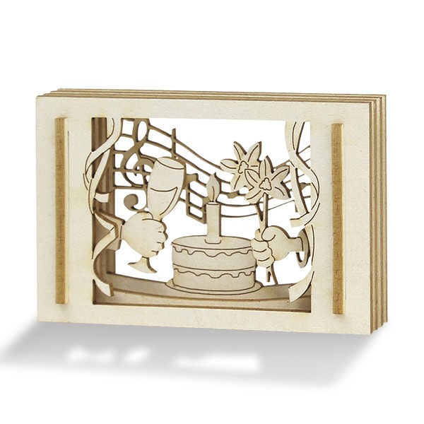 Mini-Glückwunsch in der Streichholzschachtel