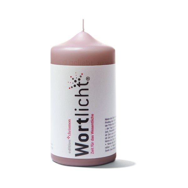  Zeit für das Wesentliche, Wortlicht-Kerze