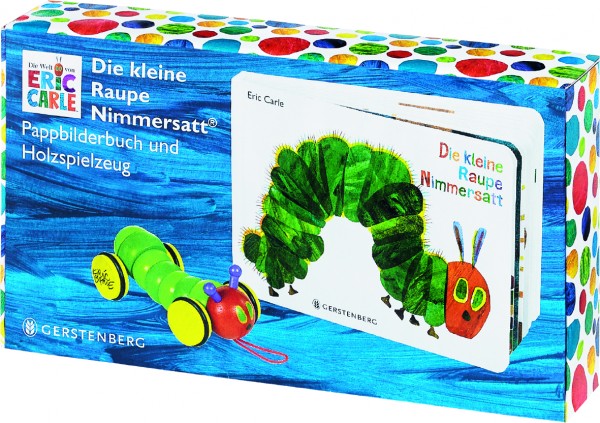 Die kleine Raupe Nimmersatt - Geschenkset Pappbilderbuch mit -Holzraupe