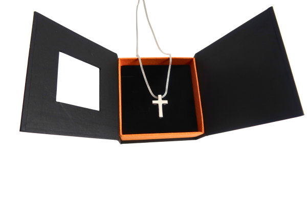 Schmuckset Silberner Kreuz-Anhänger