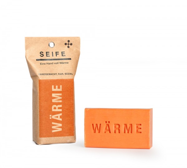 Eine Hand voll Wärme- Seife