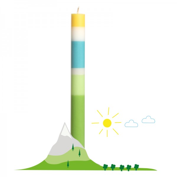 not the girl who misses much - Grußkerze Über den Wolken