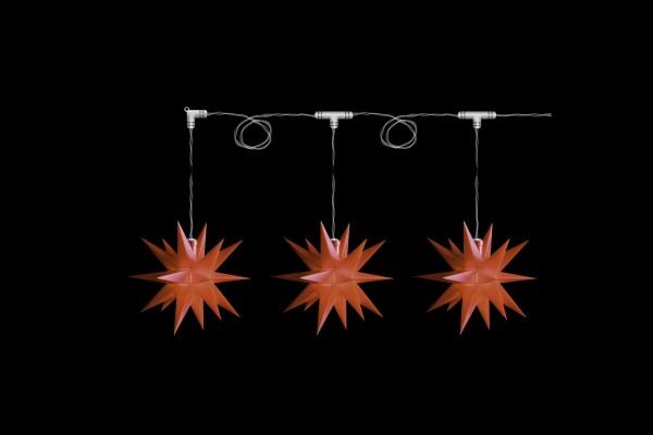 Dekotrend – Mini-Sternenkette – Rot