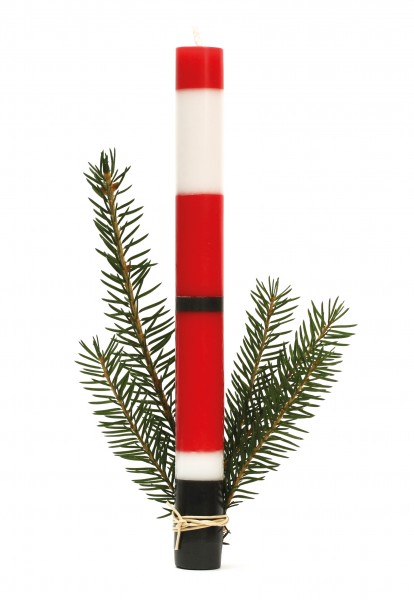 Kerzengruß Weihnachtsmann