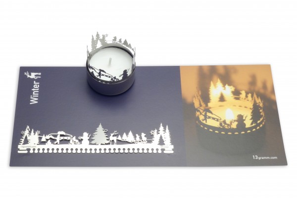 13gramm: Winter Windlicht Schattenspiel 4250605100162