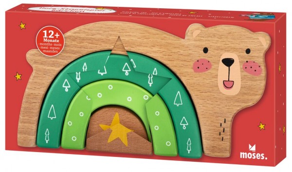 Holz-Stapelspiel Bärchen; EAN: 4033477168252