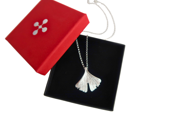 Schmuckset Ginkgo aus Silber