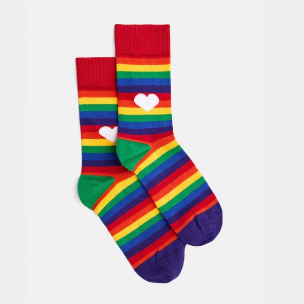 Regenbogen Bio Socken (1 Paar, 36/40)