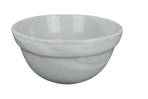 Steinzeug-Schale Nebelweiß