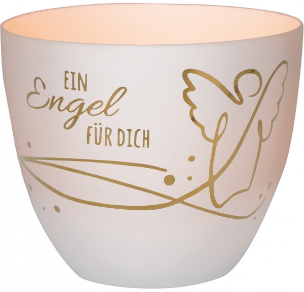 Ein Engel für dich – Windlicht aus Porzellan