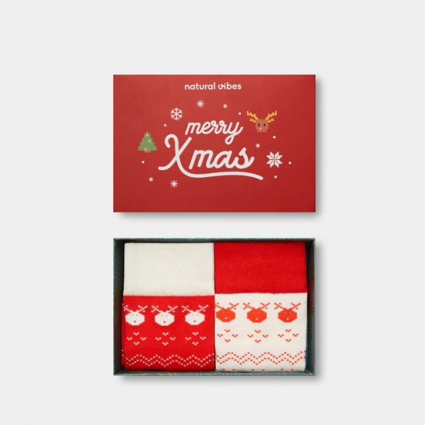 Merry Xmas Geschenkset (2er Pack) (2 Paare, 36/40)