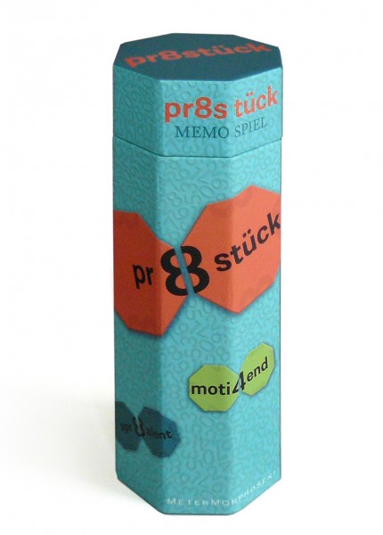 Pr8stück - das Memospiel mit der Zahl im Wort; EAN:978 3 934657 94 6