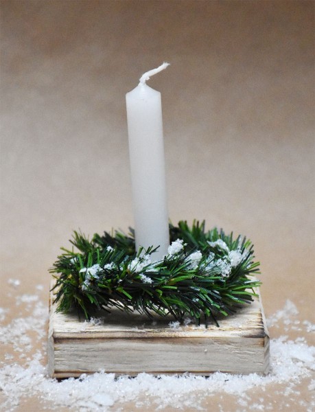 Wunderle – Weihnachtslicht mit Kranz